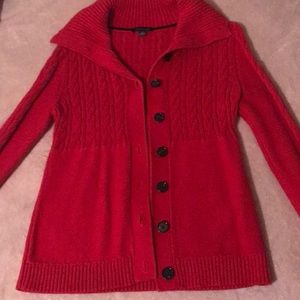 Tommy Hilfiger red knit sweater sz S